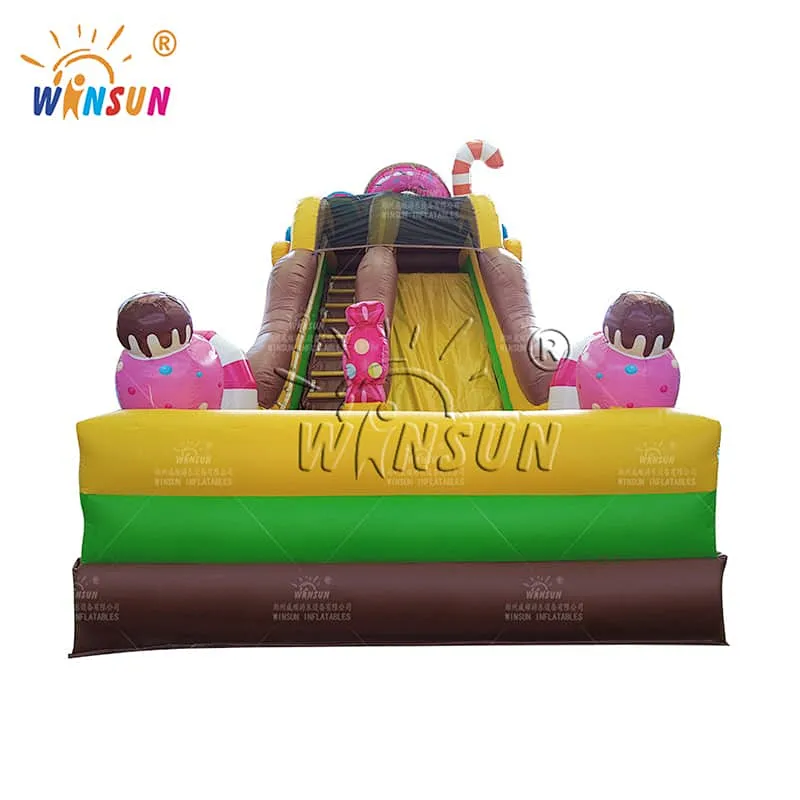 Candy-themed Inflatable Dry Slide